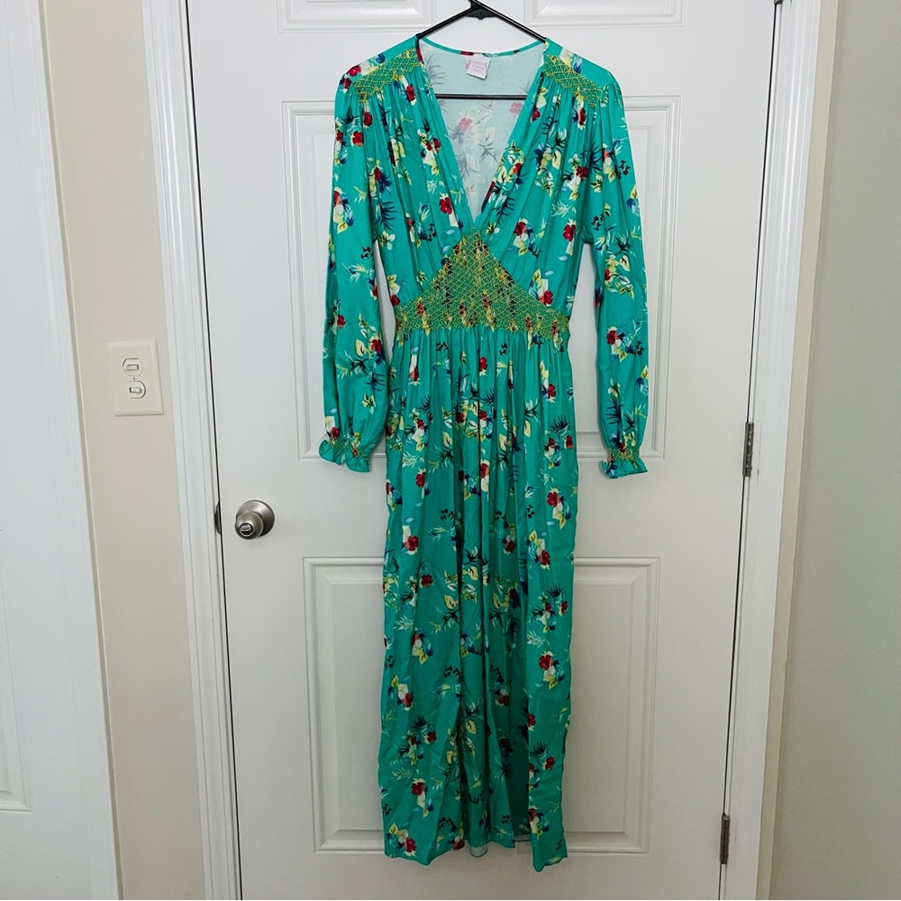 Loretta Caponi Anna Dress Size M NEW